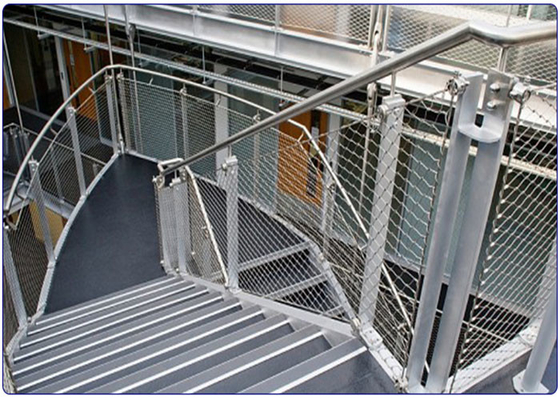 Stainless Steel Stair Wire Mesh SUS 304 316 Anti-Corrosion