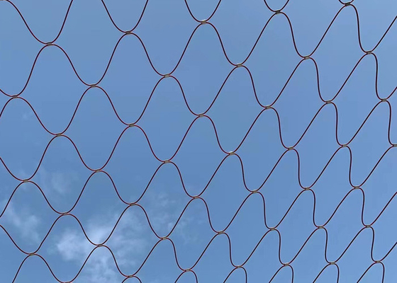 304 Stainless Steel Cable Wire Rope Mesh Non Rusting Pvc Coated For Architectural