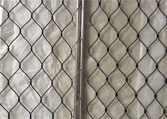 1*19 Or 7x19 Mesh Constructure Flexible Stainless Steel Zoo Fence Mesh For Safety