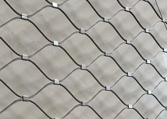 X-Tend Durable Stainless Steel Cable Mesh For Zoo Fence Mesh Constructure 7*7