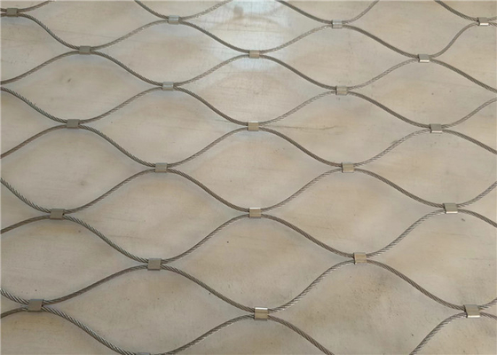 Zoo Wire Rope Mesh 316 Stainless Steel Flexible Enclosure For Animal