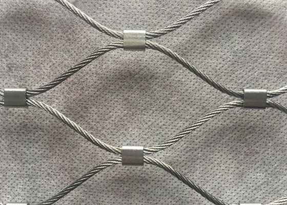 Stainless Steel Wire Rope Mesh Safety Net 7x19 Ferruled Style