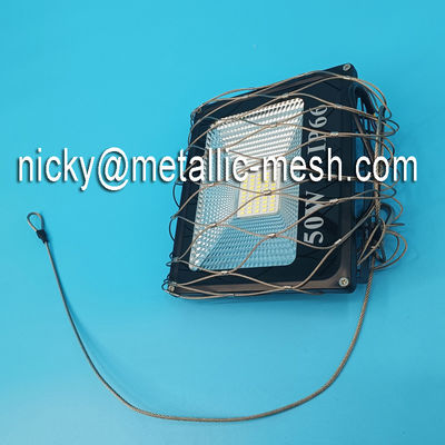 Stainless Steel Rope Mesh Anti Theft Bags For Floodlight Safety Net