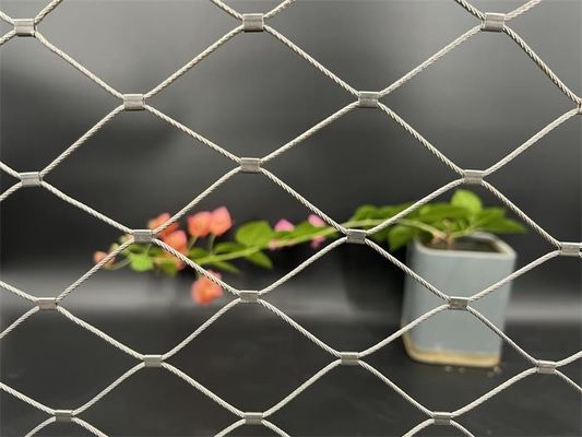 Flexible Durable Stainless Steel Wire Rope Mesh For Balcony Railings