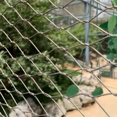 1.2mm Stainless Steel Flexible Wire Ferrule Cable Rope Mesh Net For Birds Aviary