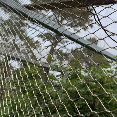 2mm Flexible Stainless Steel Wire Rope Mesh Zoo Aviary Netting
