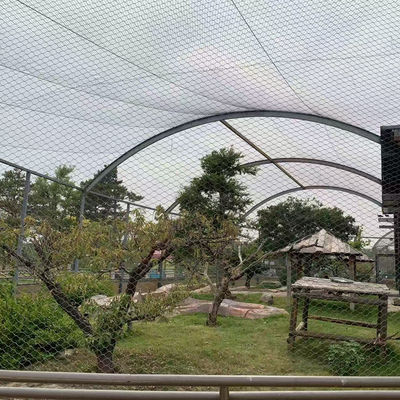 Stainless Steel Woven Wire Rope Mesh Net Bird Aviary Zoo Enclosure Slope Protection