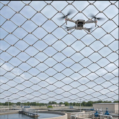 Customized Anti Drone Net and Drone Protection Net with 500mm Hole Size and 6mm Wire Diameter for Perimeter Security