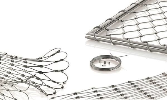 Strong And Durable SS316 Satinless Steel X Tend Cable Mesh With Mesh Eye Size Options