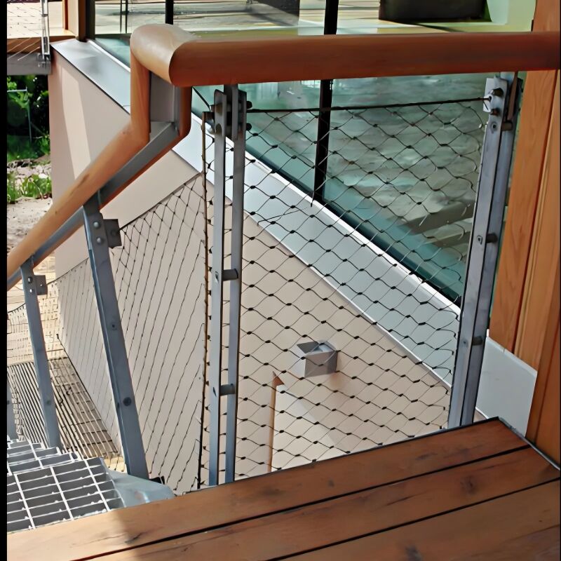 316 Stainless Steel Wire Cable Net Rope Mesh Fence for Stair Railing Balustrade