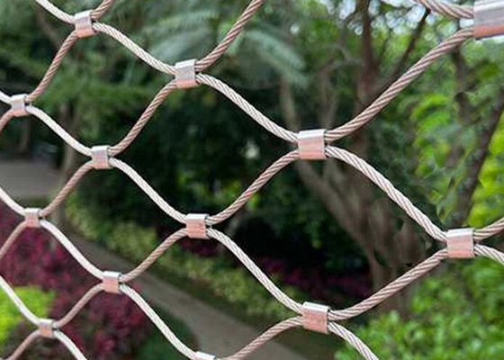 7x7 1.5 मिमी लचीला स्टेनलेस स्टील केबल नेटिंग कटघरा बाड़ लगाना रेलिंग इन्फिल