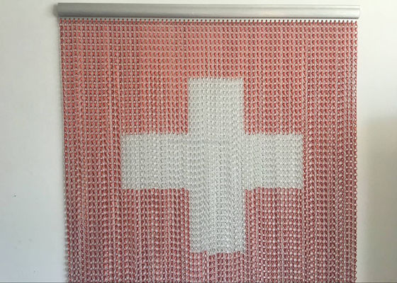 आकर्षक चेन लिंक परदा Anodized भूतल उपचार एल्यूमीनियम