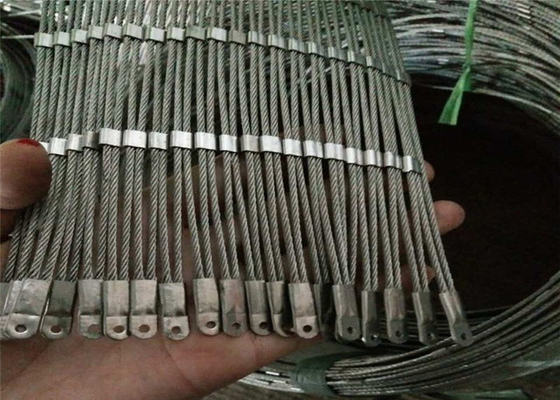 316 स्टेनलेस स्टील रस्सी मेष, वास्तुकला वायर मेष 2.0 मिमी