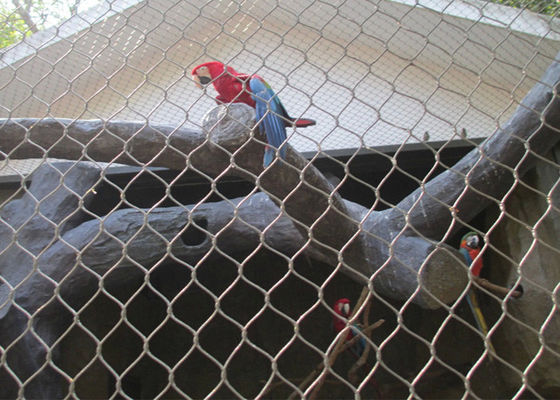 एवियरी सीढ़ी के लिए 304 स्टेनलेस स्टील वायर रोप मेश, कस्टम आकार