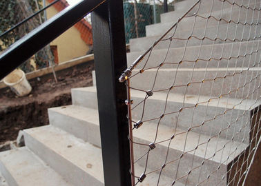 AISI316 Balustrade केबल मेष, 1.5 मिमी लचीले स्टेनलेस स्टील केबल मेष