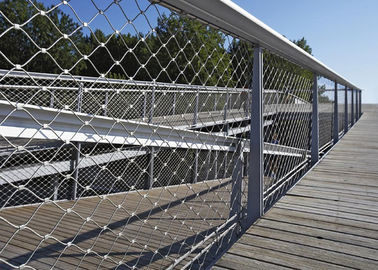 एक्स-टेंड सजावटी तार रस्सी जाल बाड़ स्टेनलेस स्टील 2.0 मिमी