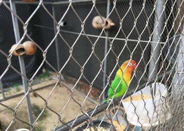 एक्स तार रस्सी आउटडोर एवियरी नेटिंग स्टेनलेस स्टील विरोधी संक्षारक रखो