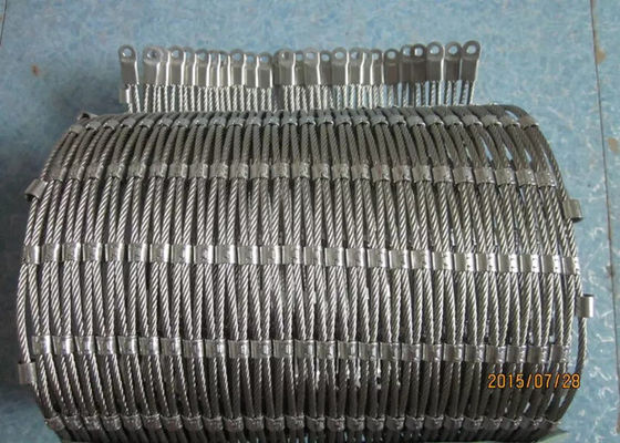 AISI316 Ferruled स्टेनलेस स्टील रस्सी मेष जंग प्रतिरोधी वास्तुकला के लिए