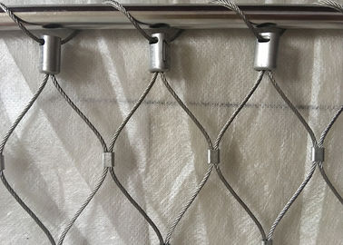 क्लासिकल इनॉक्स बलस्ट्रेड केबल मेष, एक्स स्टेनलेस स्टील रस्सी मेष वेबनेट रखिए