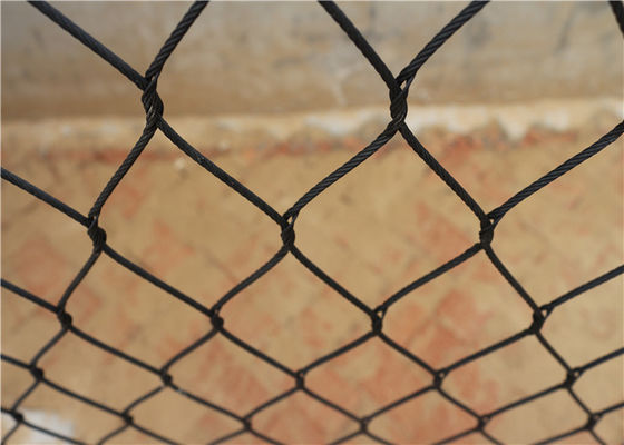 विरोधी यूवी लौह ब्लैक ऑक्साइड तार रस्सी, बुना तार रस्सी चिड़ियाघर मेष सीए स्वीकृत