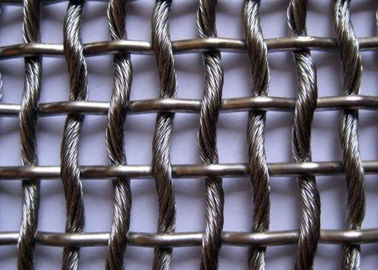 वास्तुकला सजावटी तार मेष बाड़ पैनलों, स्टेनलेस स्टील बुना तार मेष