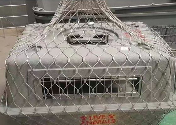 316 बेलुस्ट्रेड केबल जाल स्टेनलेस स्टील 316 क्रेन फ्लडलाइट्स गिरने से सुरक्षा जाल