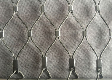 स्टेनलेस स्टील वायर रोप मेश सुरक्षा जाल 7x19 फेरुल्ड स्टाइल