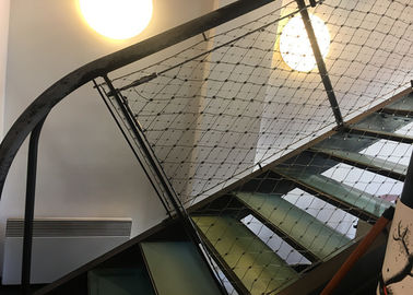 Knotted Type SS316 वायर रस्सी मेष बाड़ लगाना 1.2 मिमी से 4.0 मिमी CE एसजीएस