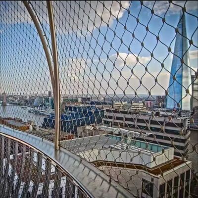 Heavy Duty Safety Stainless Steel Wire Rope Mesh Barrier Netting for Construction