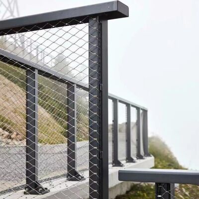 स्टेनलेस स्टील केबल गाँठदार तार रस्सी जाल के लिए Balustrade बाड़ सीढ़ी रेलिंग
