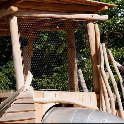 Most Impacting Resistant Stainless Steel Rope Mesh Anti-Drop Net For Courtyard