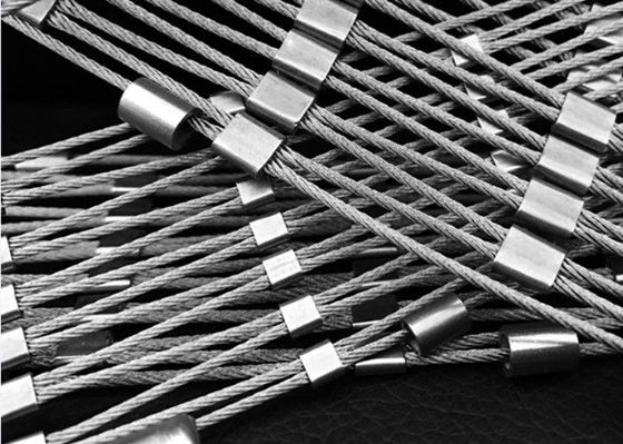 क्लाइम्बिंग नेट डायमंड शेप 316 फेरुले रोप मेश