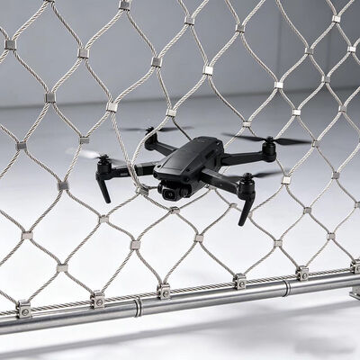 5mm Wire Diameter Anti Drone Net with 500mm Hole Size in SUS 304 SUS 316 for Anti UAV Net Protection