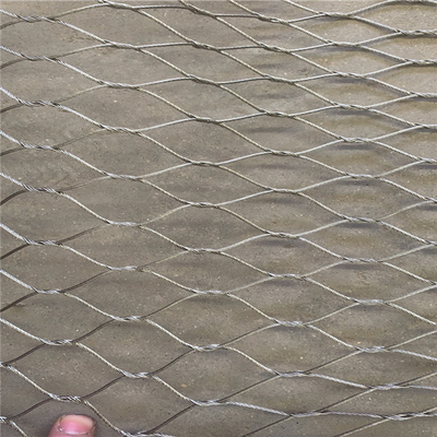 कस्टम स्टेनलेस स्टील बुना 304 वायर रस्सी मेष Knotted