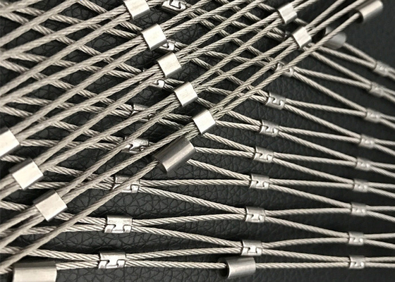 Sus 304 Sus 316 Ss रस्सी मेष बलुस्ट्रेड एंटी करप्शन