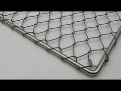 अनुकूलित ऊंचाई बलस्ट्रेड केबल मेष 2.0 मिमी तार व्यास