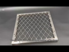 सीढ़ियों के लिए स्टेनलेस स्टील तार रस्सी का जाल कैसा दिखता है?