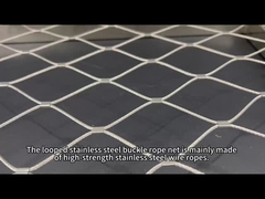फ्रेम के साथ स्टेनलेस स्टील बकल रस्सी जाल