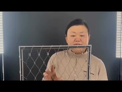 स्टेनलेस स्टील रस्सी जाल के साथ स्नैप फास्टनर फ्रेम