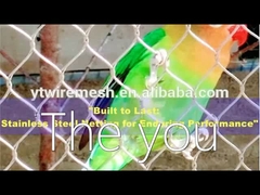 स्टेनलेस स्टील वायर रस्सी नेट