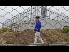 पुल की सुरक्षा के लिए गिरने से बचाने वाला रस्सी जाल