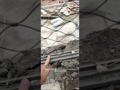 वन-पीस फ्रेम स्टेनलेस स्टील रस्सी जाल, साइट पर सुविधाजनक और मजबूत स्थापना